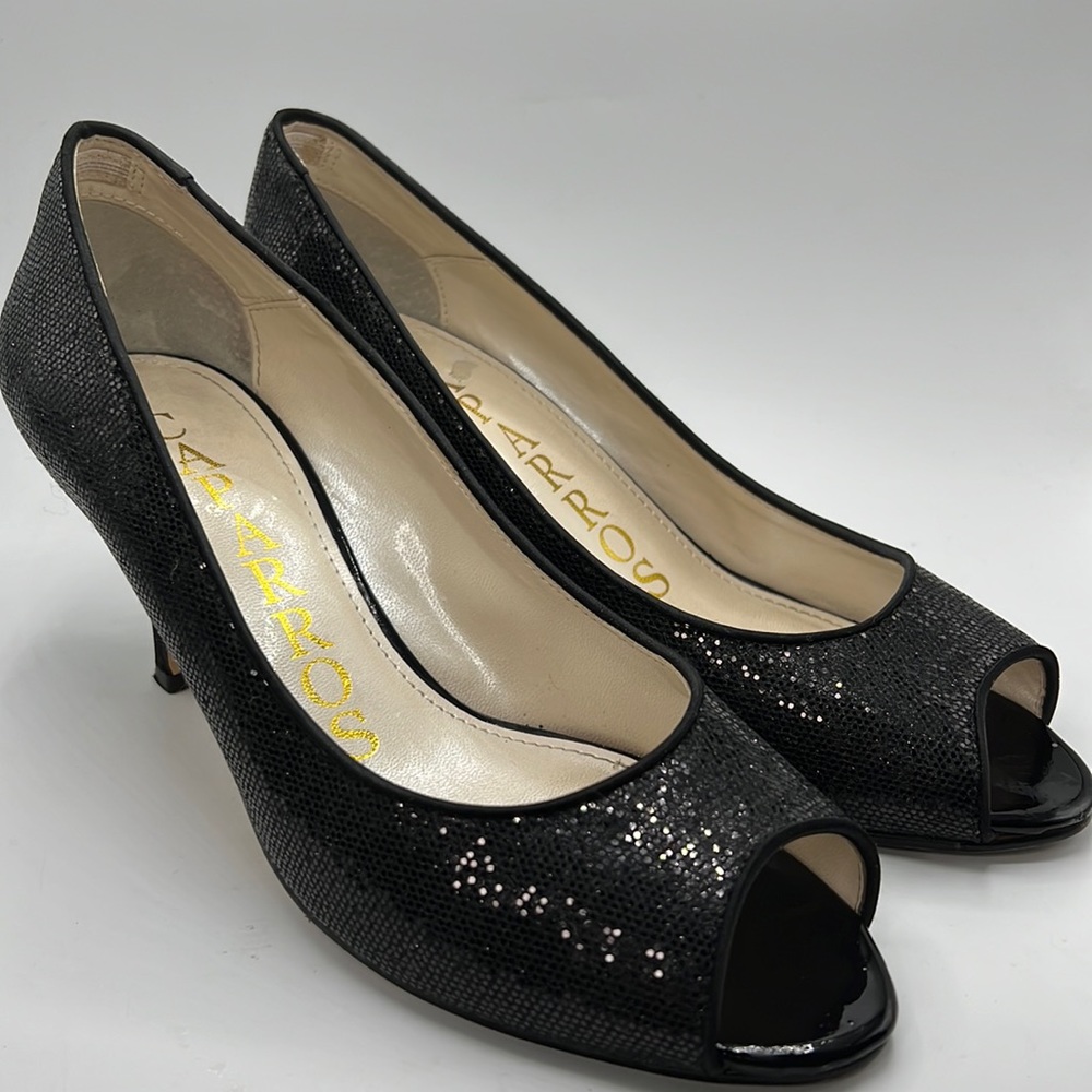 Caparros Evening Gown Heels black sequins